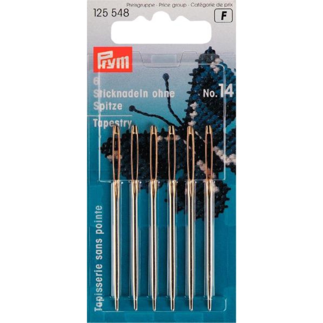 Prym embroidery needles ohne Spitze 1,90x60 mm