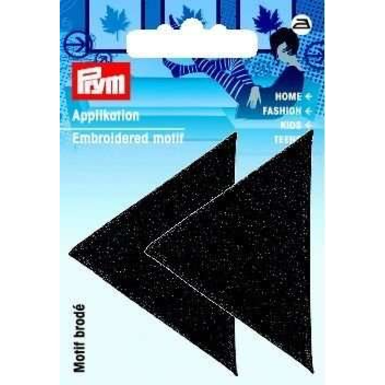 Prym Applikationen - Kids and Hits - aufbügelbar ca. 4,0x6,0 cm / schwarz