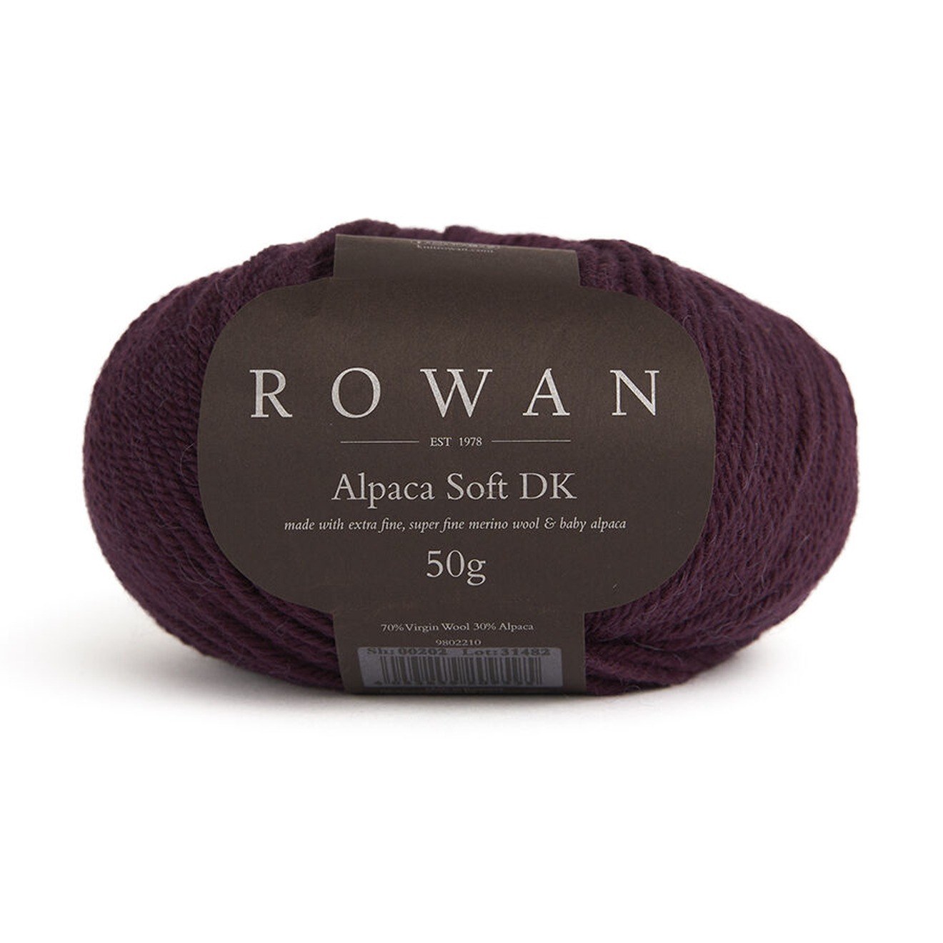 Rowan Alpaca Soft DK colour 230 Dark Burgundy