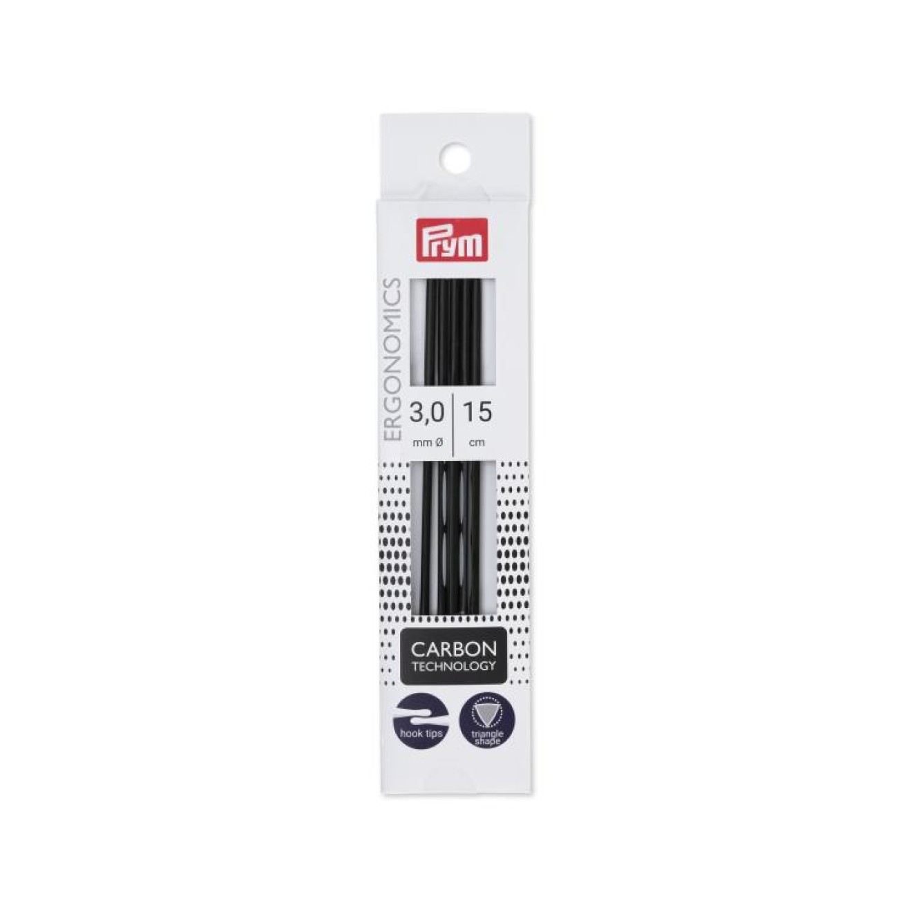 Prym ergonomic Carbon double-pointed needle