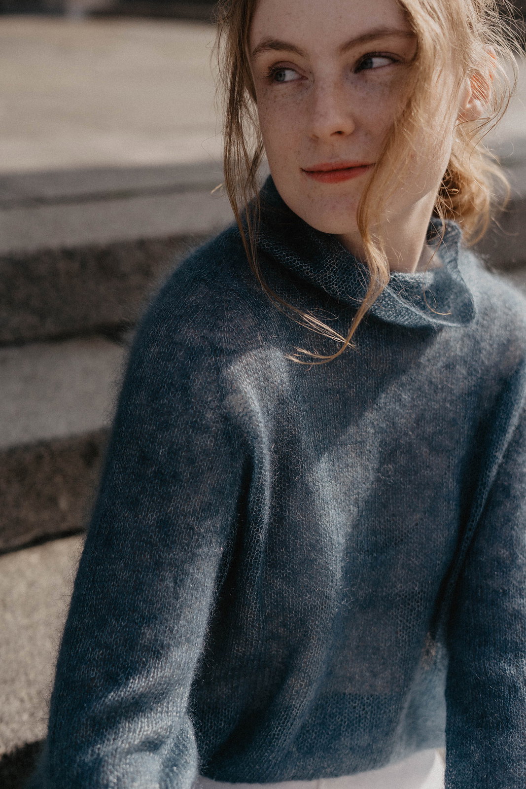 Pull col roulé Cloudy – modèle de tricot, photo 3