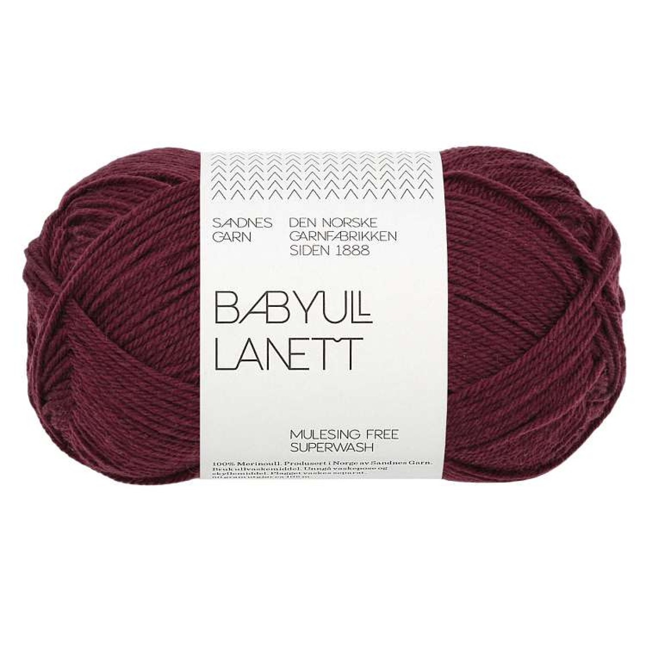Sandnes Garn Babyull Lanett colour 4372 deep burgundy