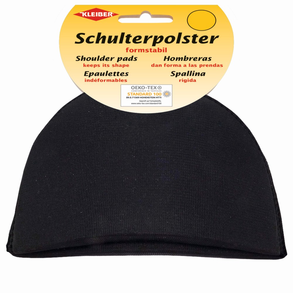 Kleiber Schulterpolster without Velcro Halbmond — 02 schwarz