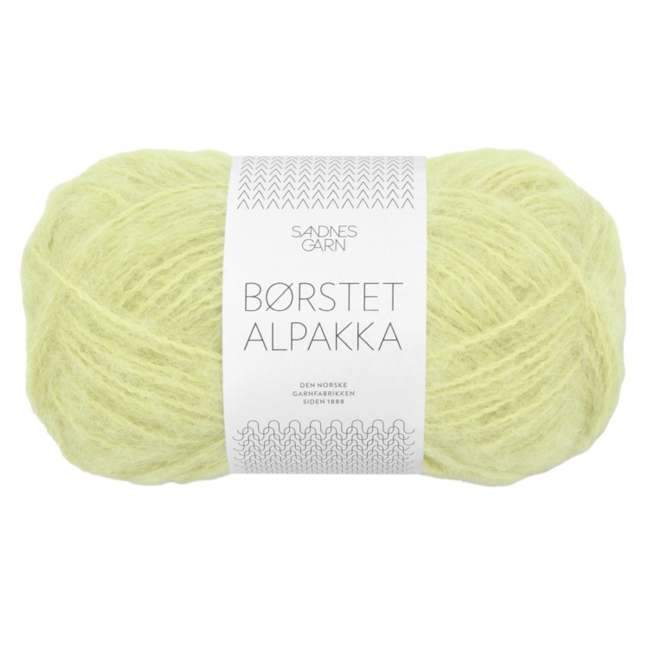 Sandnes Garn Borstet Alpakka colour 9523 lime punch