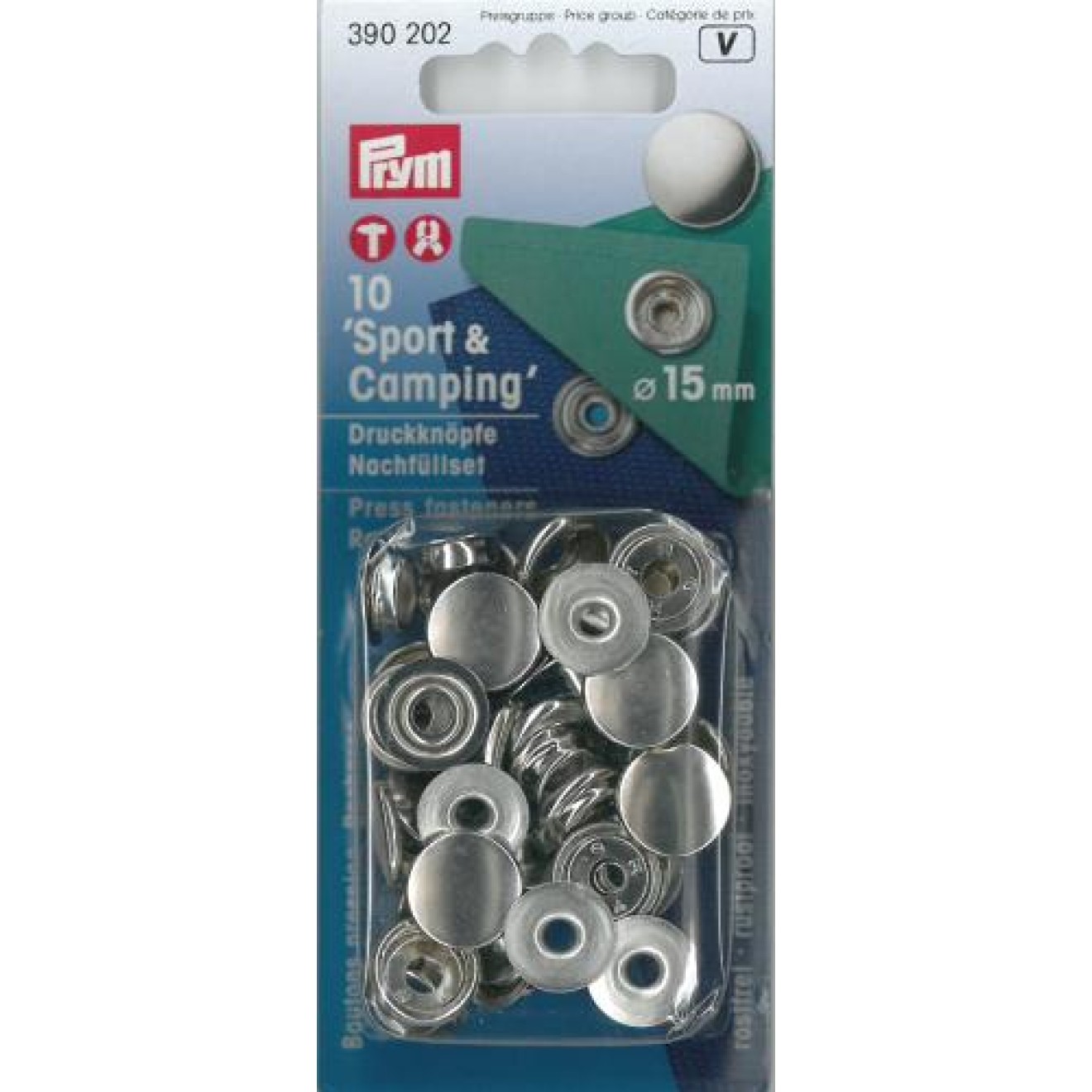 15 mm / silver-colored / 390202