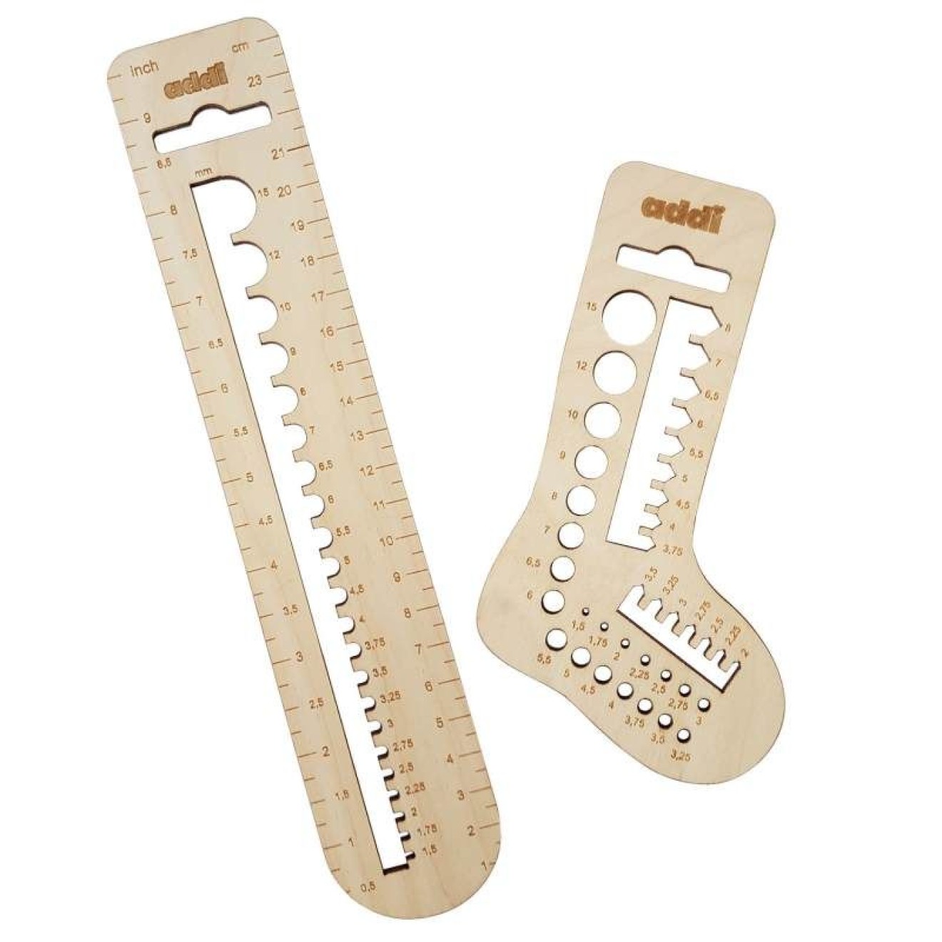 addi wooden needle gauge set addiCalibro measuring tool