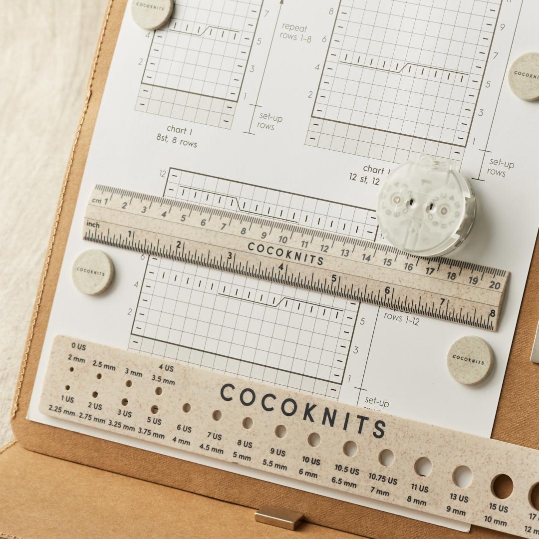 CocoKnits HW-COCOKNITS-ruler-and-needle-gauge-set