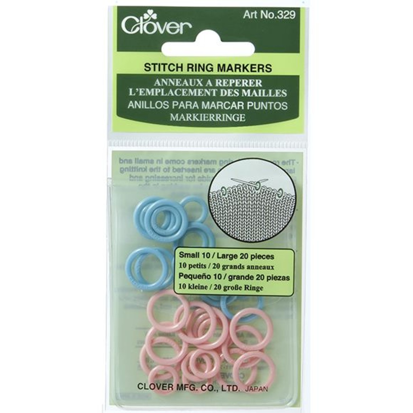 Clover stitch markers stitch holder
