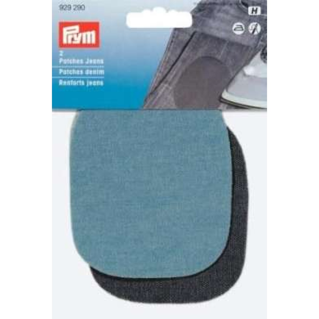 8x9 cm / light blue/dark blue / 2x1 pair