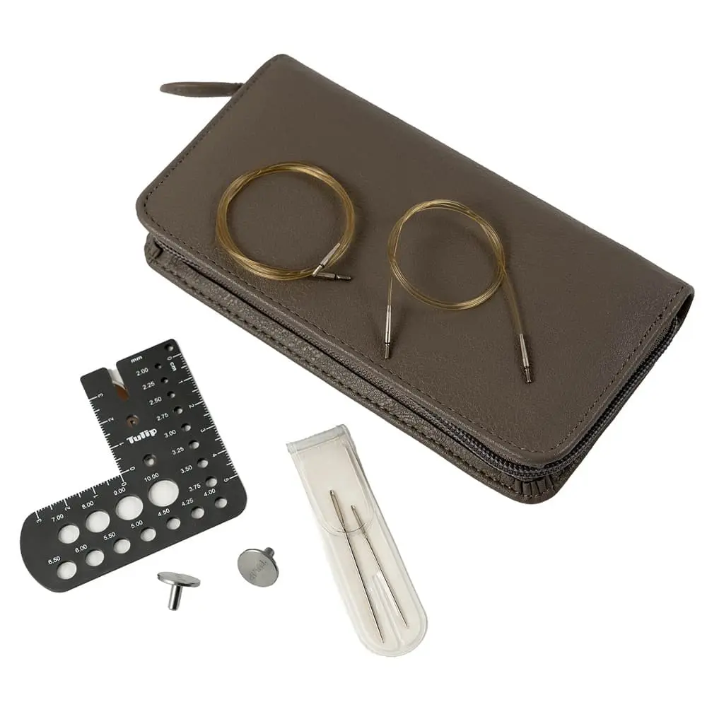 Tulip CarryC set pour aiguilles circulaires interchangeables en bambou de petit diamètre – 2,00–3,00 mm