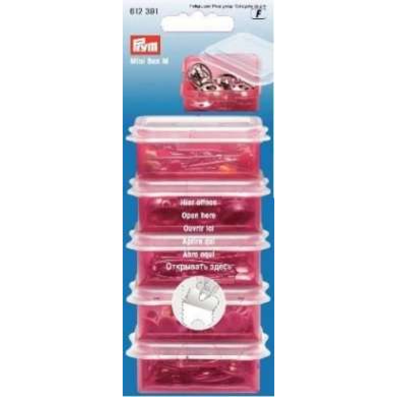ca. 66x59x24 mm / red/transparent