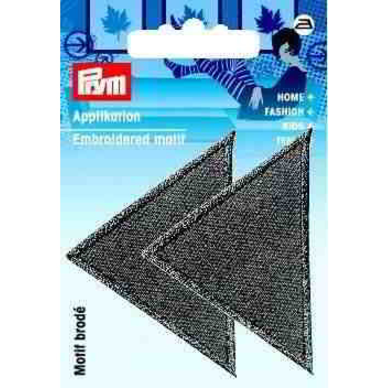 Prym Applikationen - Kids and Hits - aufbügelbar ca. 4,0x6,0 cm / grau