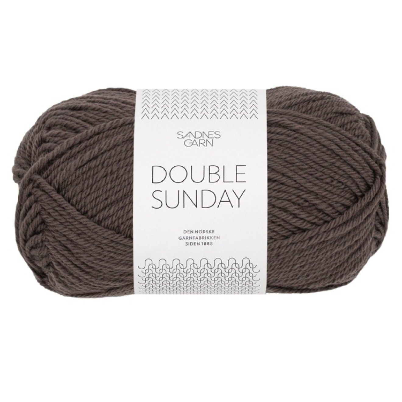 Sandnes Garn Double Sunday colour 3880 dark chocolate