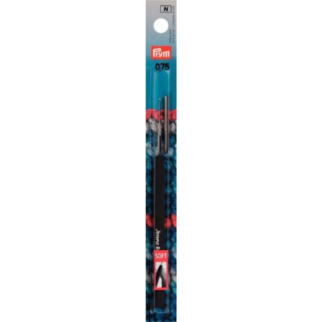 Prym Garnhäkelnadel with soft grip 0,75 mm