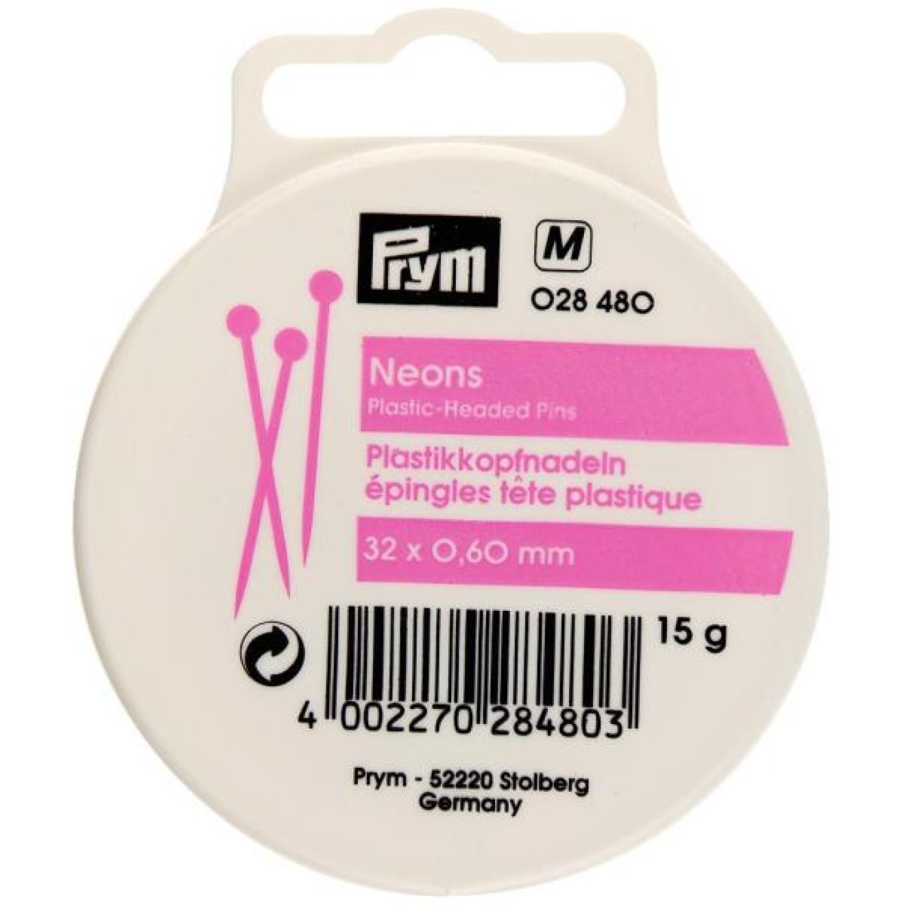 Prym Plastikkopf-pins pin