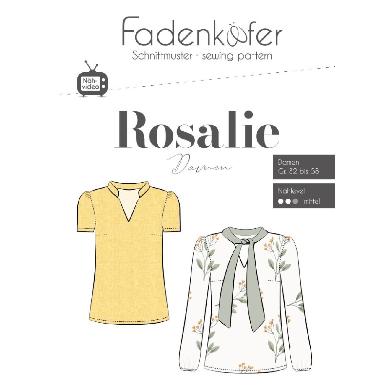 fadenkäfer Papierschnittmuster colour Rosalie Damen