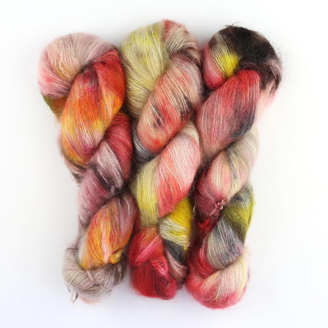 Cowgirl Blues KidSilk gradient hand-dyed yarn