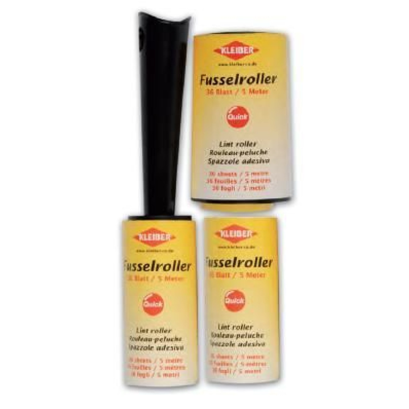 Kleiber Fusselroller-Set ca. 5 m à 36 Blatt je Rolle
