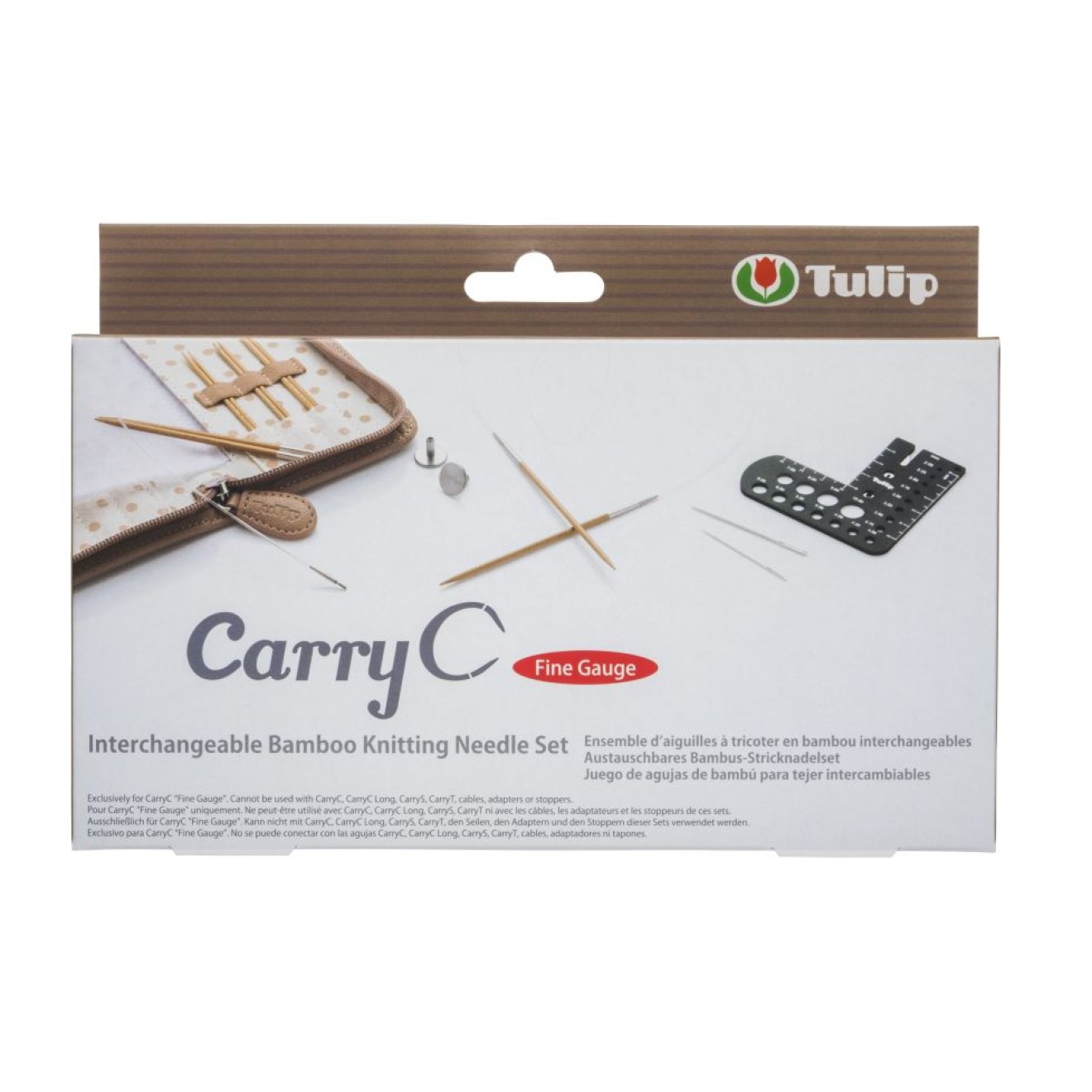 Tulip CarryC Fine Gauge Set austauschbare bamboo circular needle 2,00 - 3,00 mm