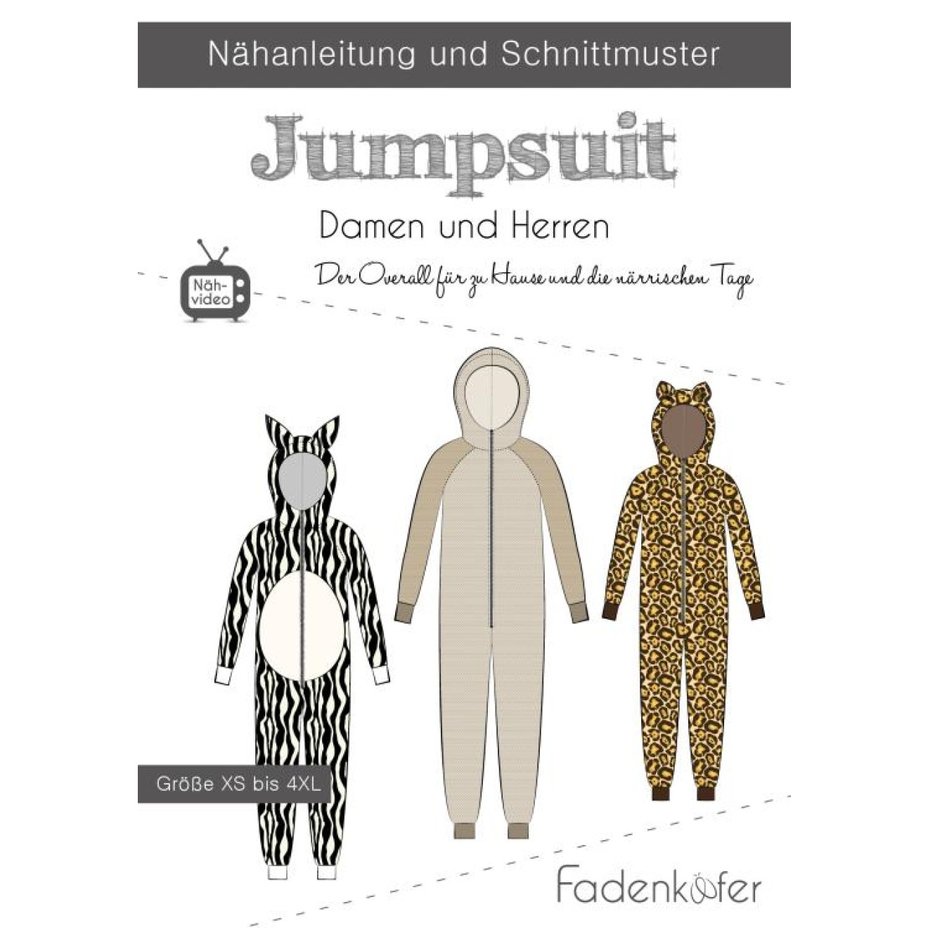 fadenkäfer Papierschnittmuster colour Jumpsuit Damen und Herren