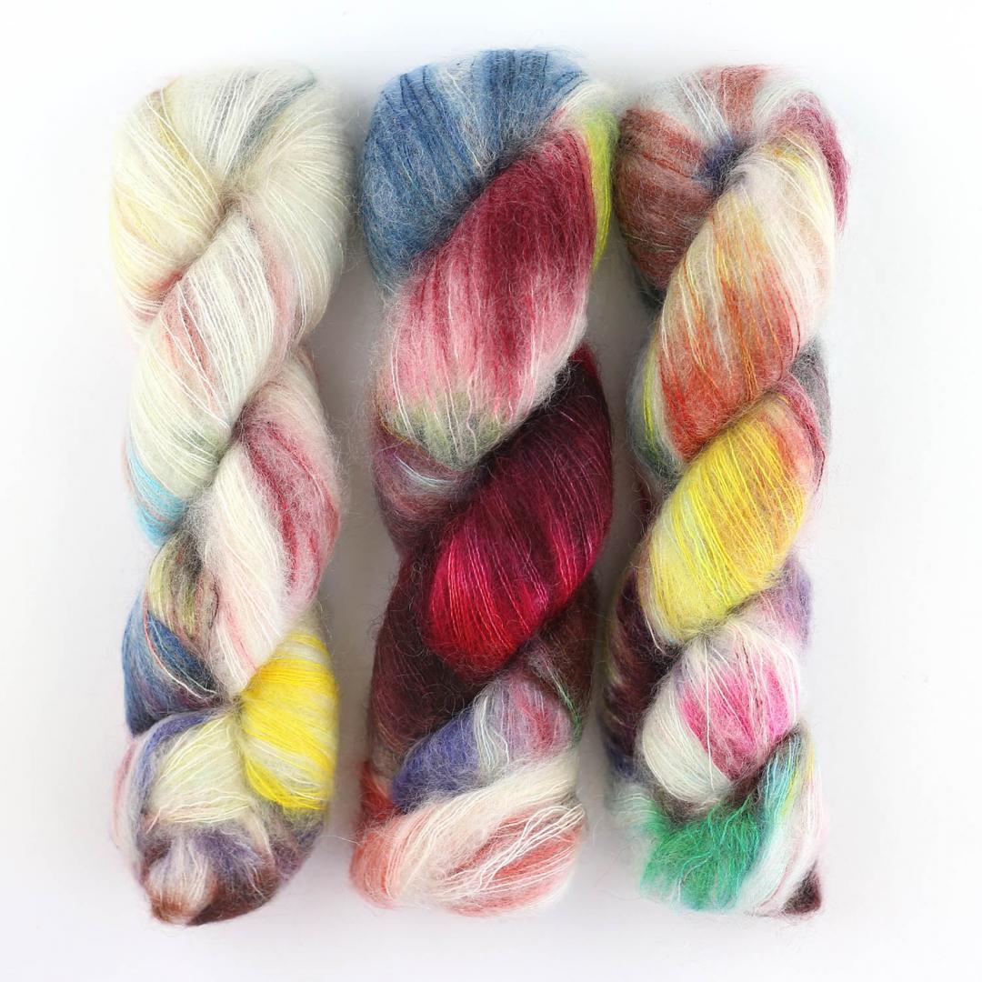 Cowgirl Blues KidSilk gradient hand-dyed yarn