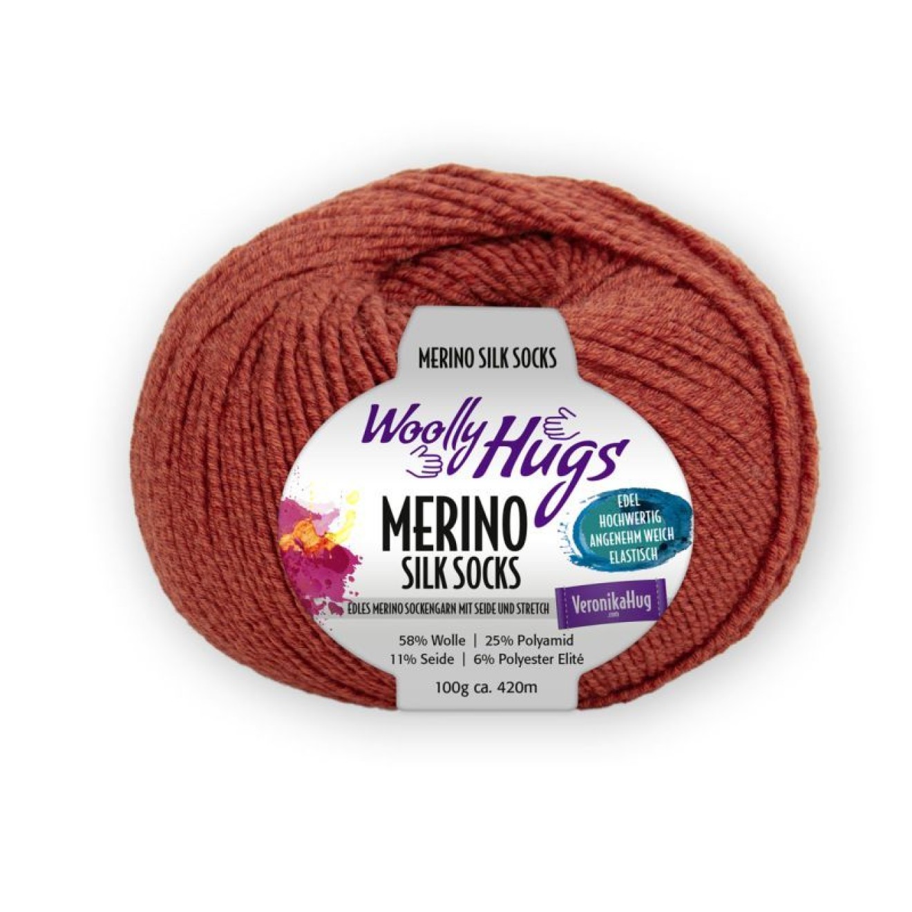 Pro Lana Woolly Hugs Merino Silk Socks colour 227