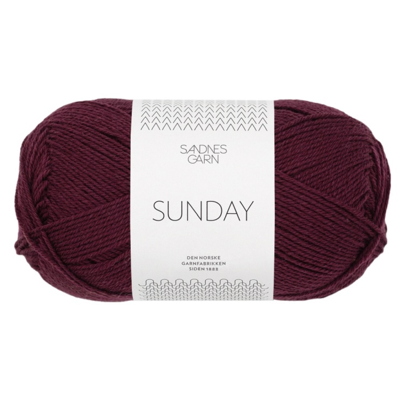 Sandnes Garn Sunday colour 4372 deep burgundy