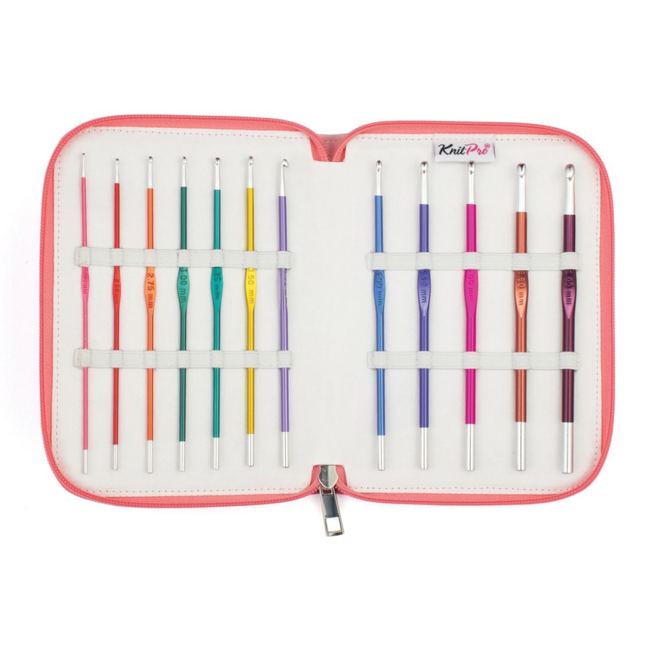 KnitPro needle set Grande single-ended Zing Alu 2,00 - 6,00 mm crochet hook