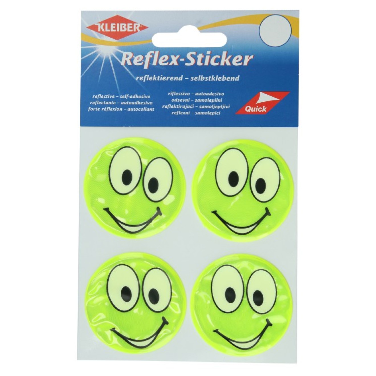 Kleiber Reflex-Sticker 4,5x5 cm / gelb