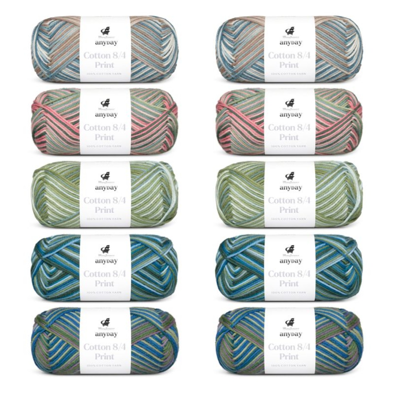 Mayflower Anyday Cotton 8/4 Print Colorbag colour 1 print colorbag