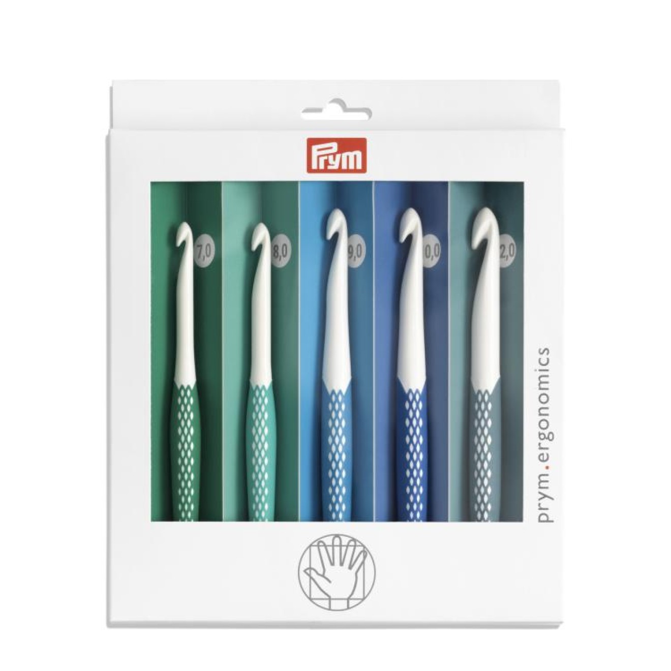 Prym wool crochet hook Ergonomics Set 7,00 - 12,00 mm