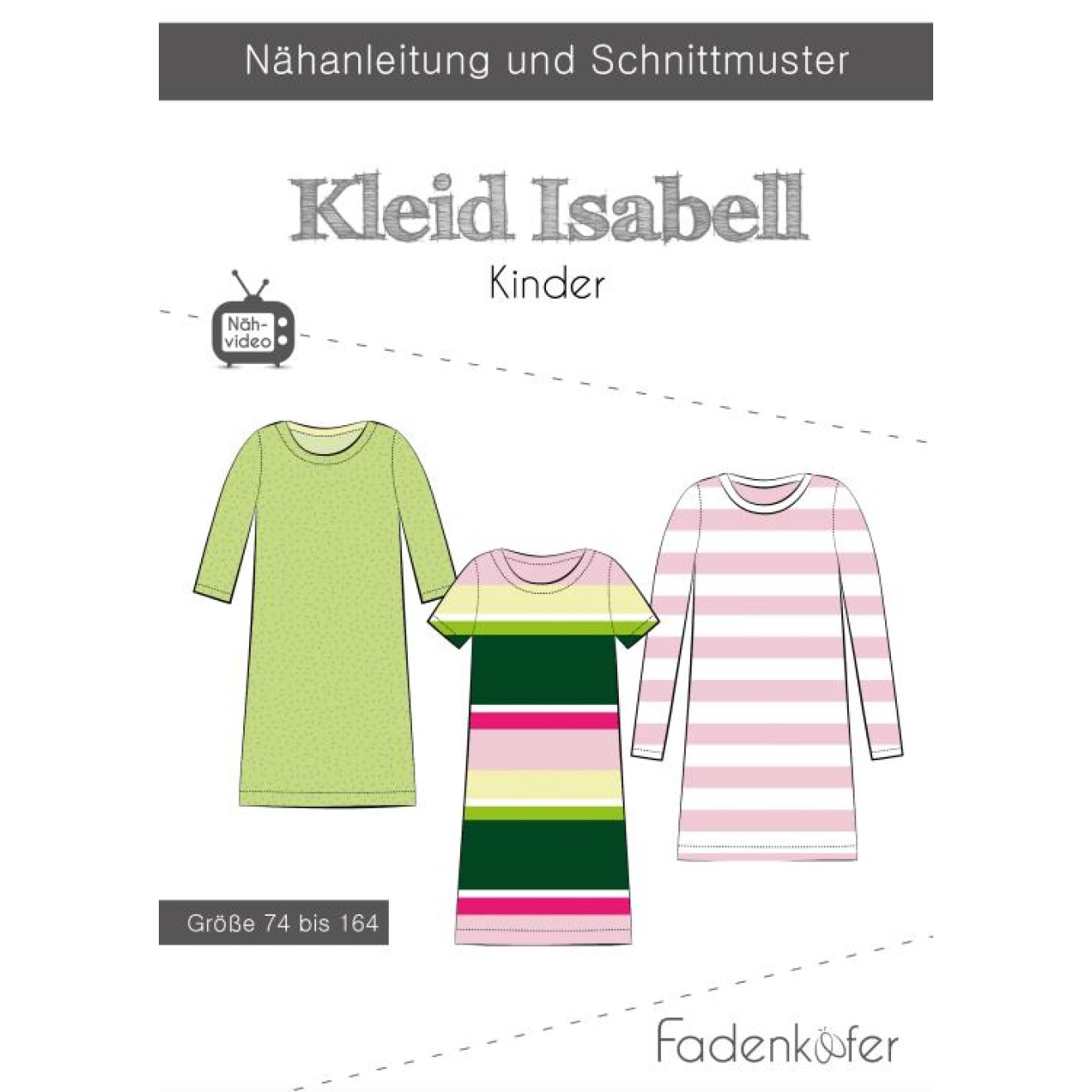 fadenkäfer Papierschnittmuster colour Kleid Isabell Kinder
