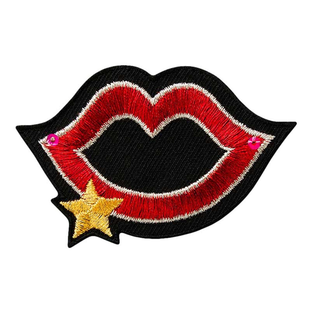 Mono-Quick Applikationen - Teens and Jeans - aufbügelbar Farbe gold/red
