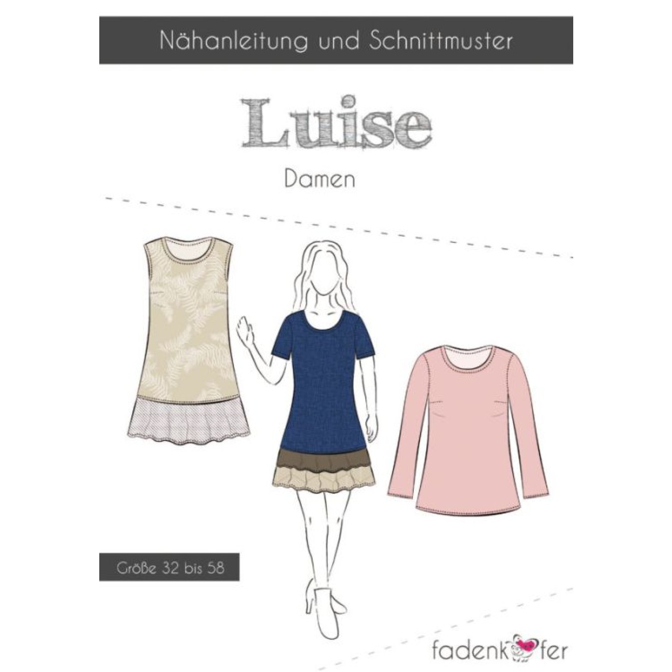fadenkäfer Papierschnittmuster colour Luise Erwachsene