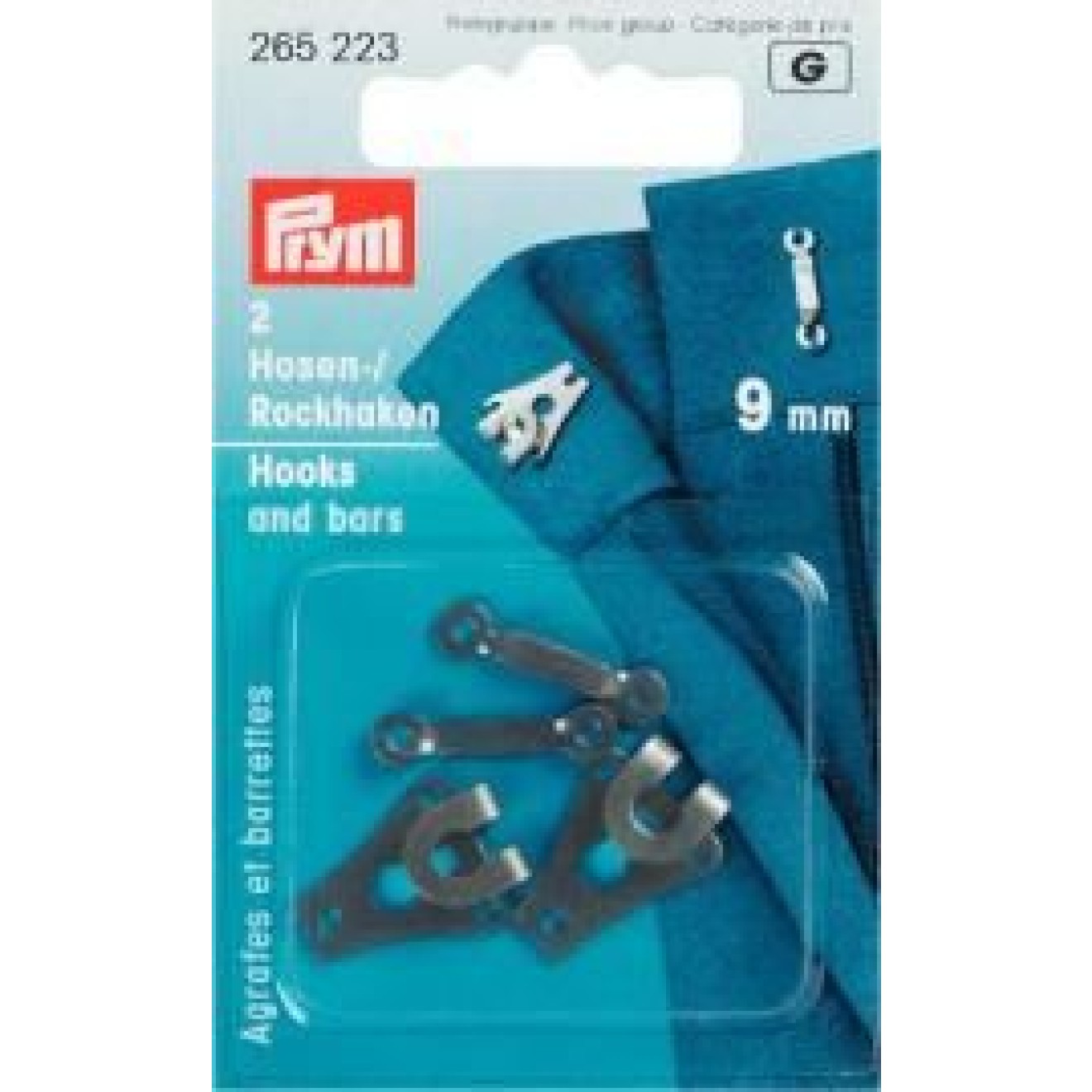 9,5 mm / black / 3 piece