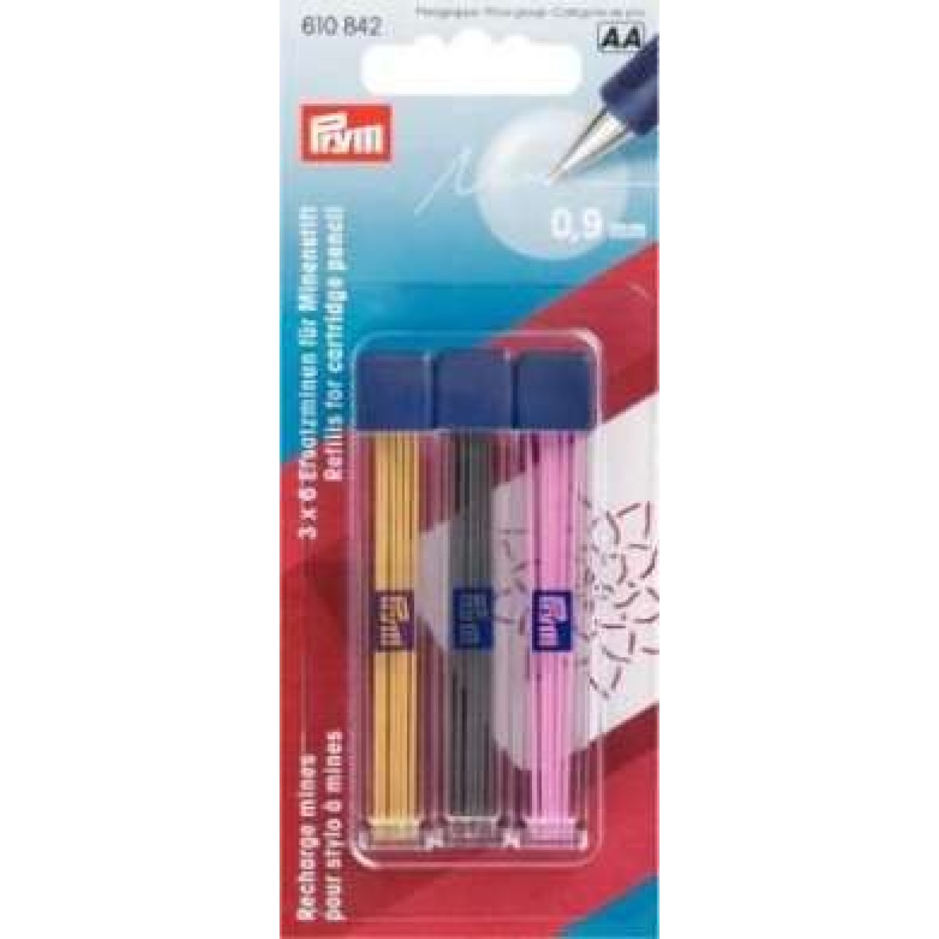 Prym Ersatzminen 0,9 mm / sortiert