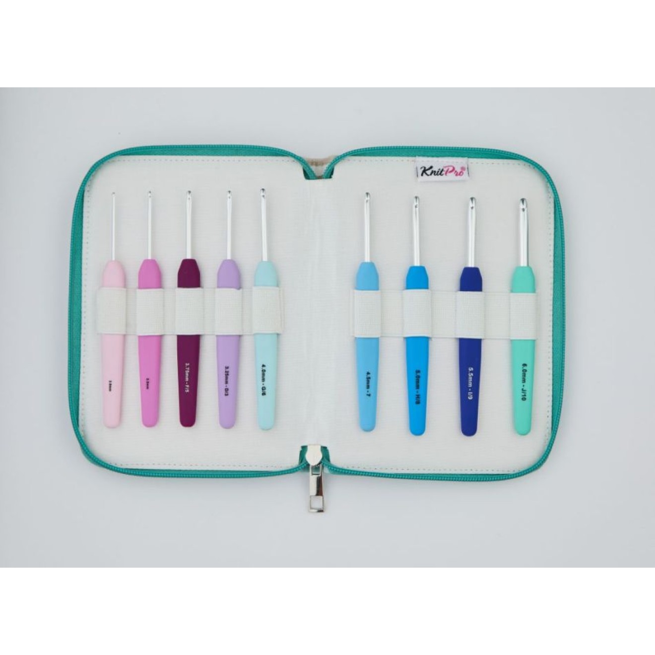 KnitPro Deluxe crochet hook set multicolour 9 pairs 2,00 - 6,00 mm