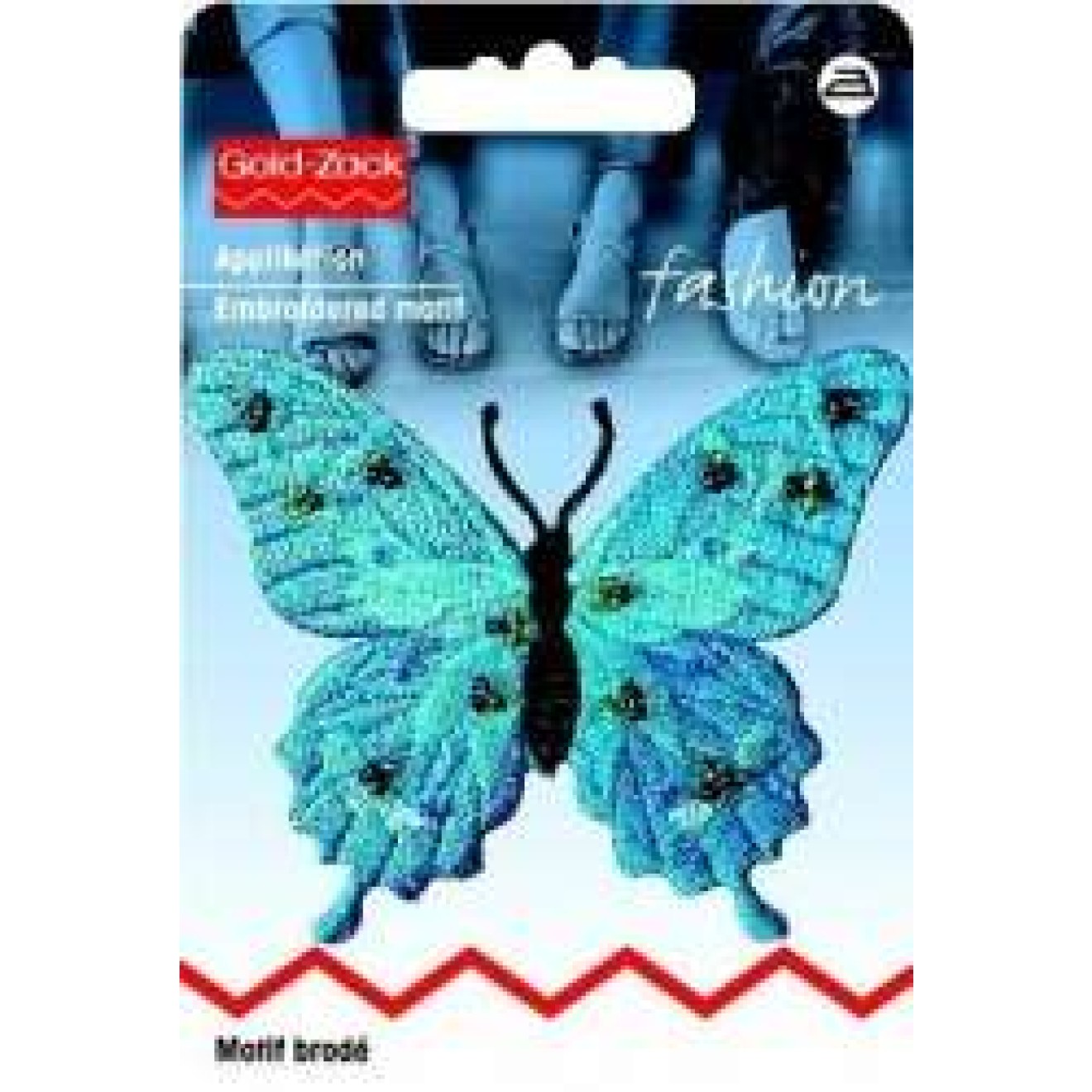 Prym Applikationen - Fashion and Home - aufbügelbar ca. 3,0x5,0 cm / türkis