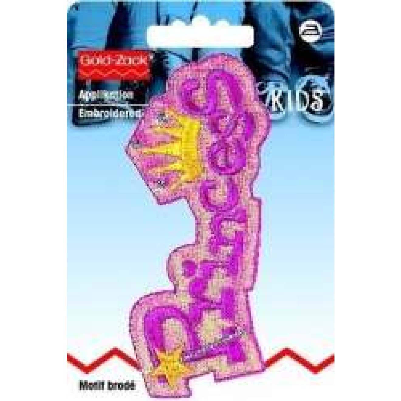 Prym Applikationen - Kids and Hits - aufbügelbar ca. 3,0x9,5 cm / pink
