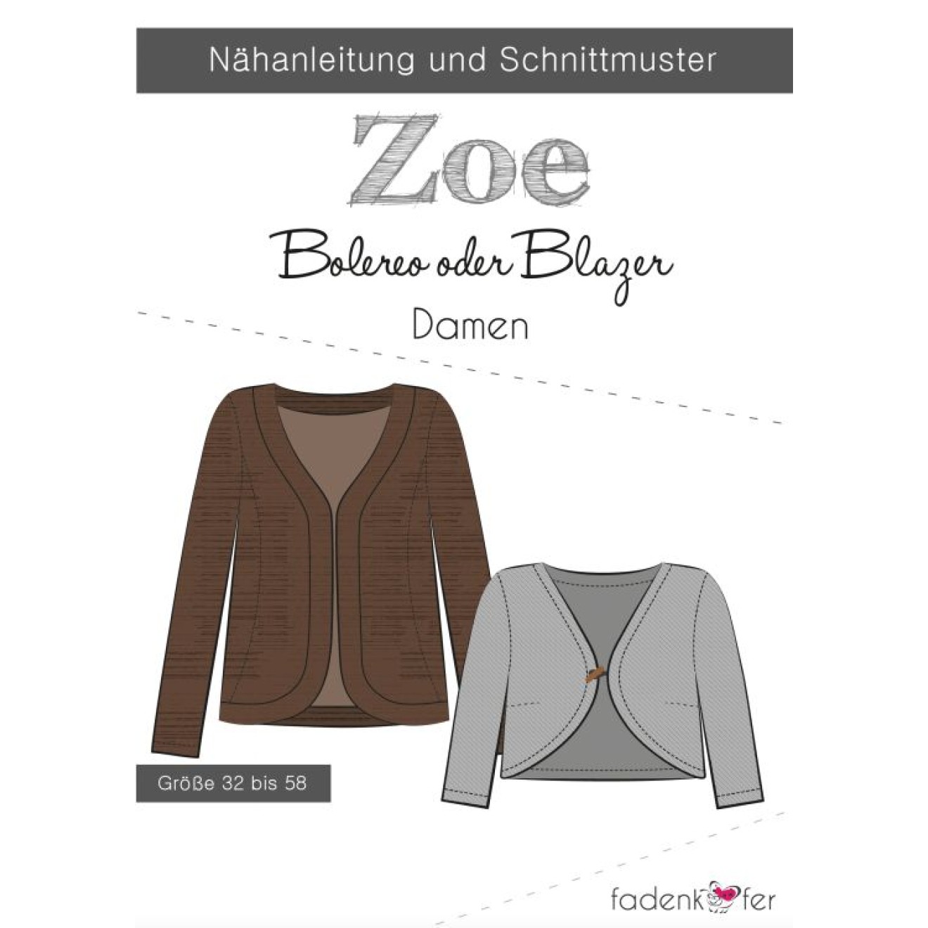 fadenkäfer Papierschnittmuster colour Zoe Damen
