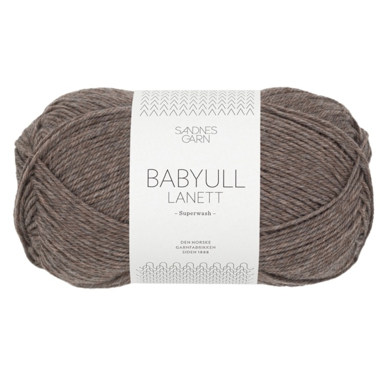 Sandnes Garn Babyull Lanett colour 2652 medium brown mottled