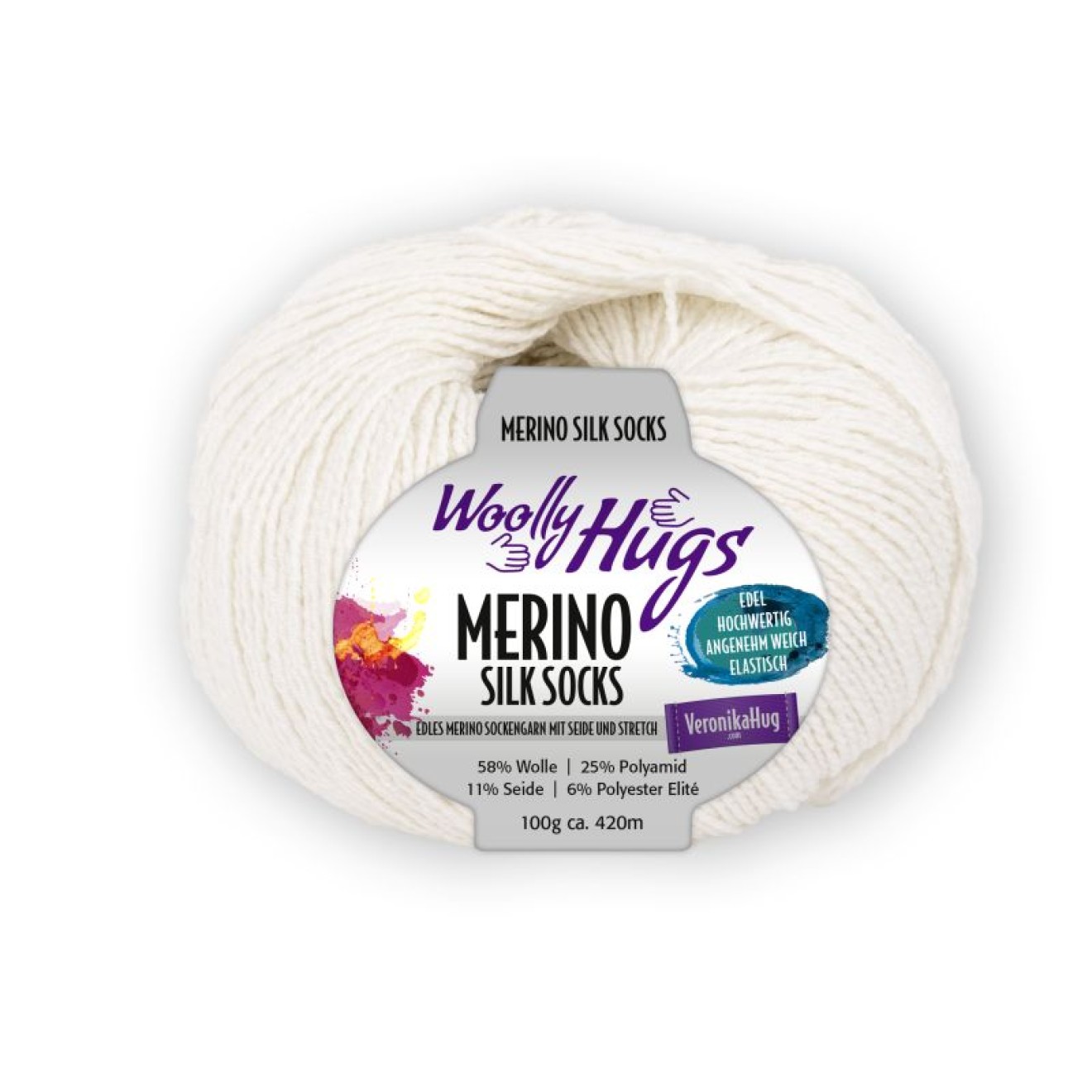 Pro Lana Woolly Hugs Merino Silk Socks colour 201