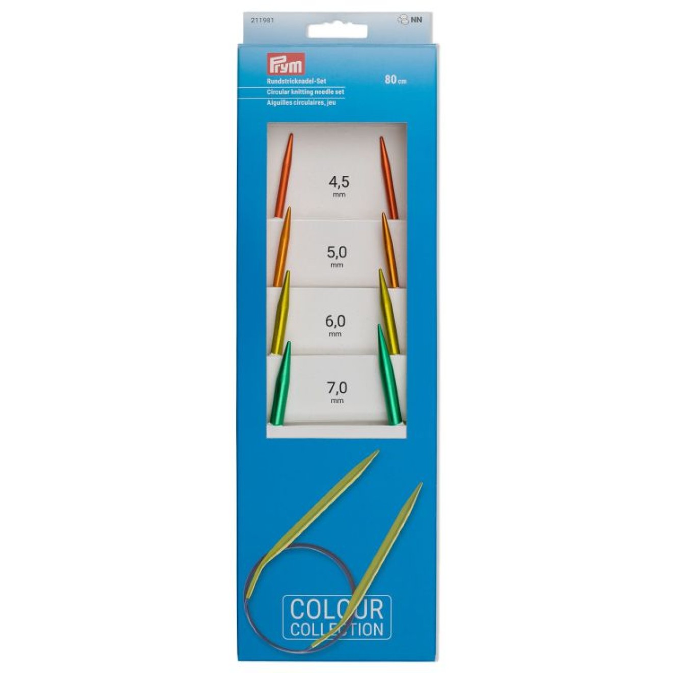 Prym circular needle 4,50 - 7,00 mm / 80 cm