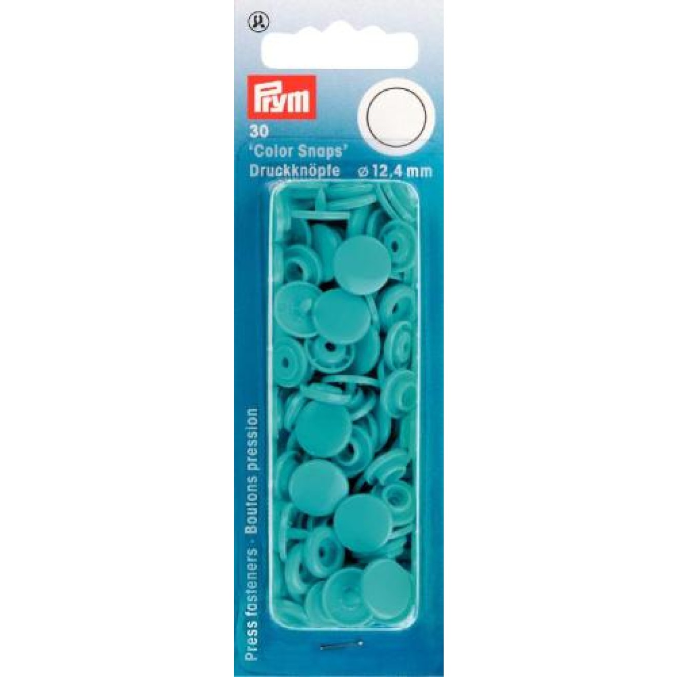 Prym sew-free snap fasteners Color Snaps 12,4 mm / türkis