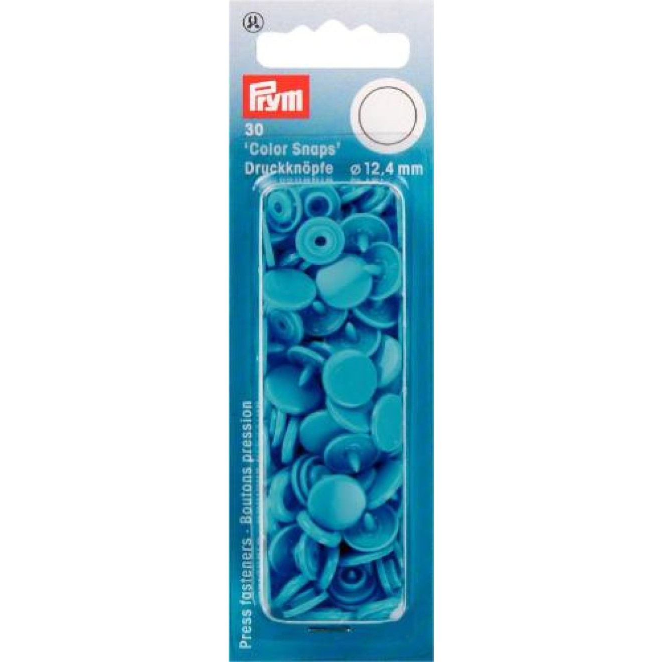 Prym sew-free snap fasteners Color Snaps 12,4 mm / stahlblau