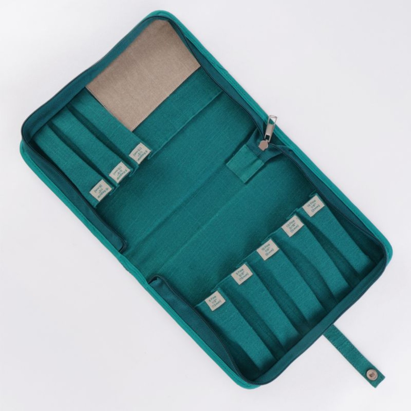 The Oxford Company Punch Needle Etui midnight teal leer colour midnight teal