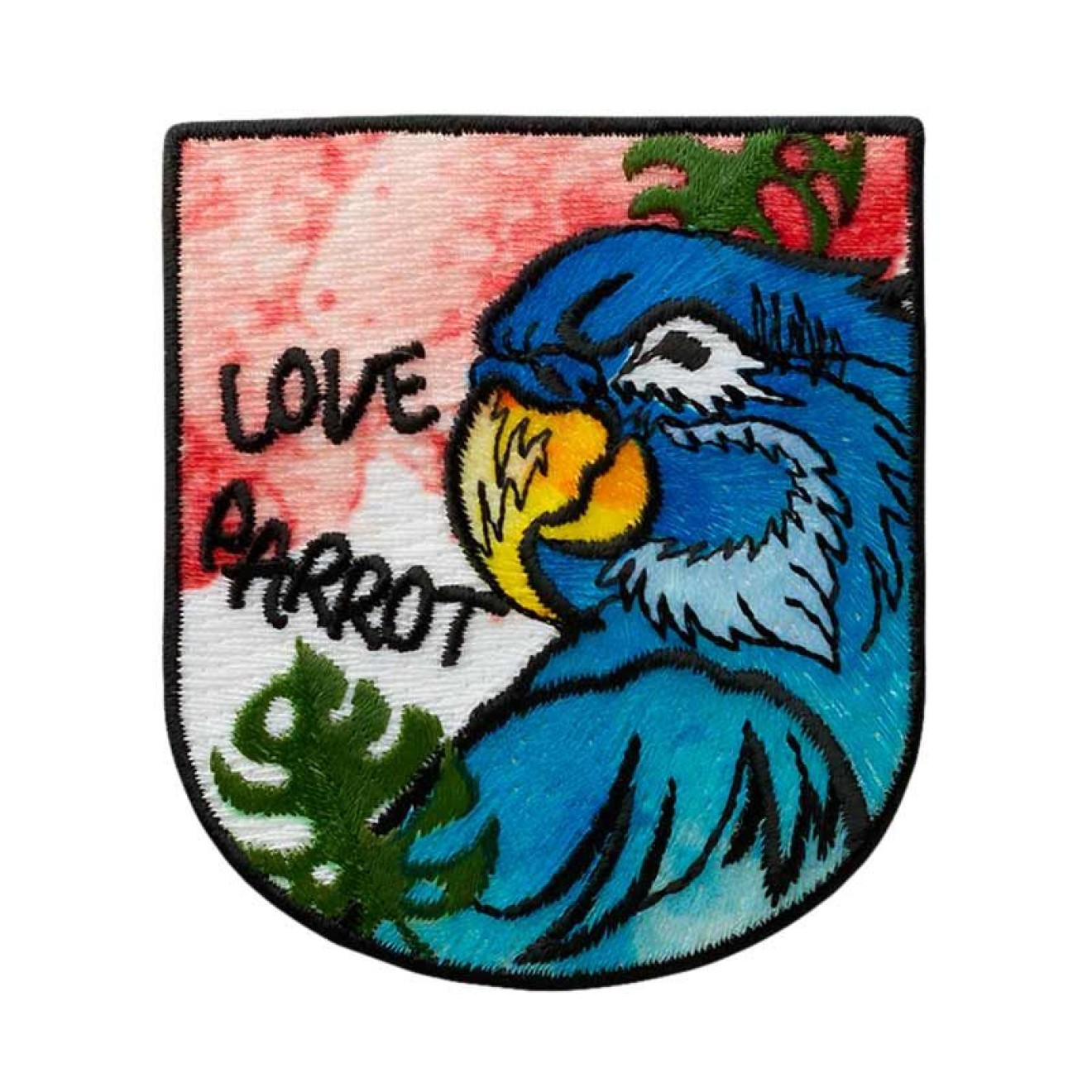 Mono-Quick Applikationen - Teens and Jeans - aufbügelbar Farbe Recycl-Patch -Papagei