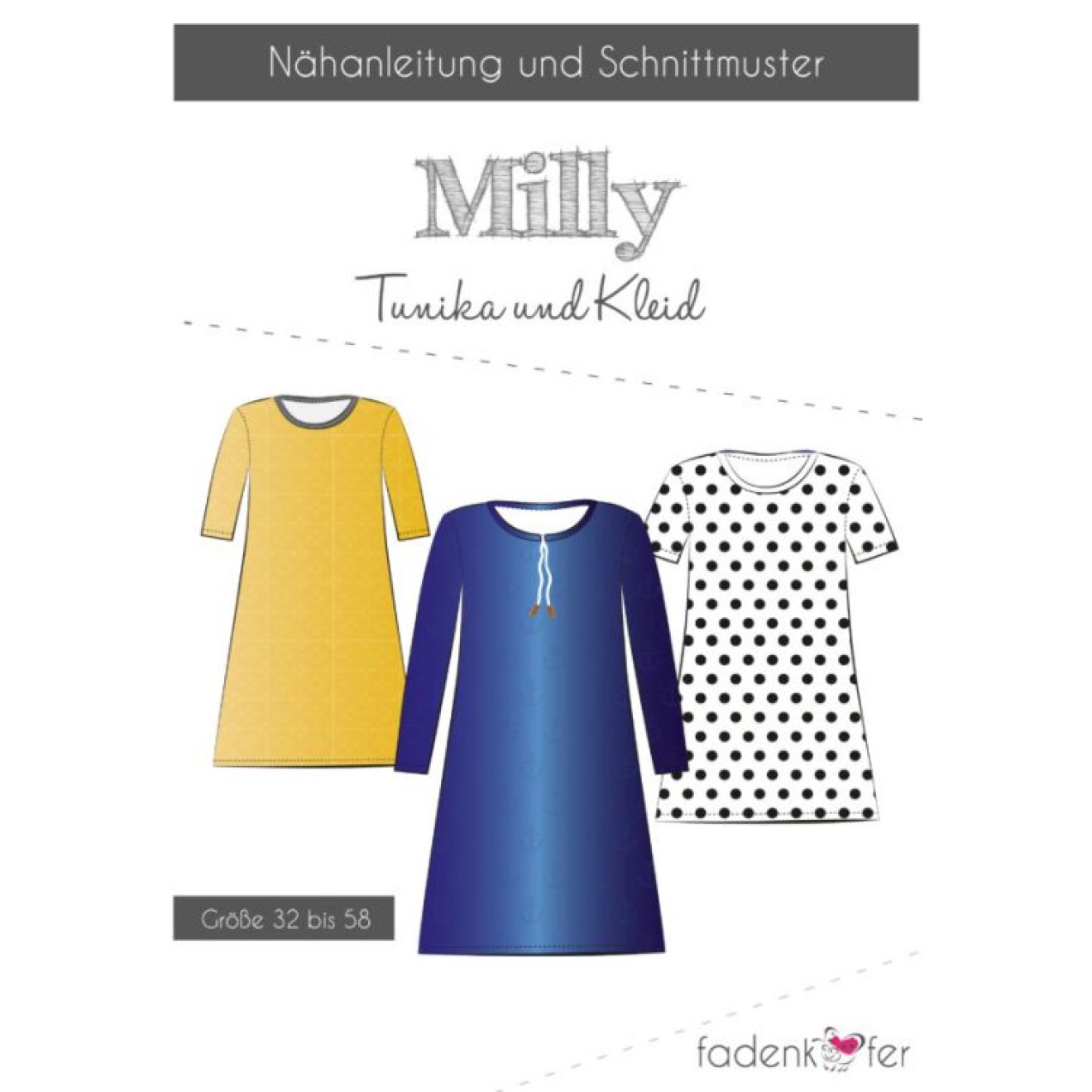 fadenkäfer Papierschnittmuster colour Milly