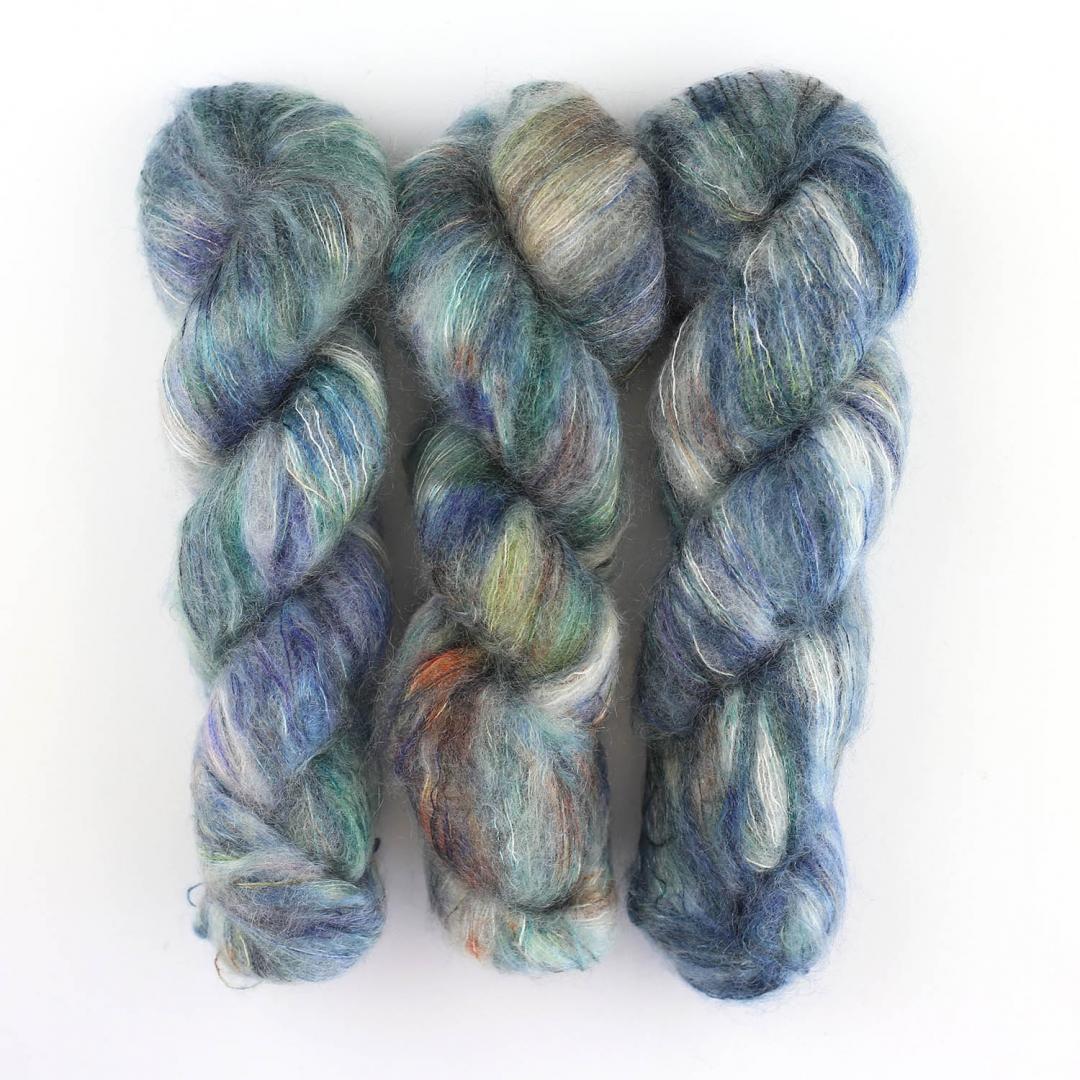 Cowgirl Blues KidSilk gradient hand-dyed yarn