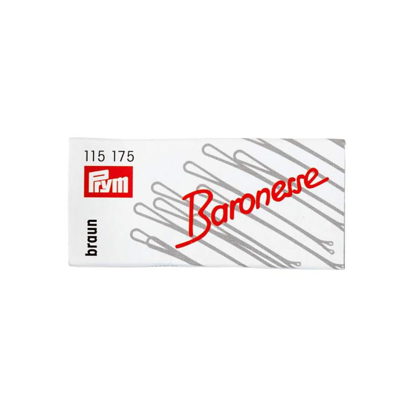 Prym Haarklemmen 5 cm / braun